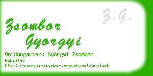 zsombor gyorgyi business card