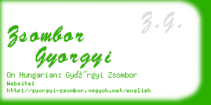 zsombor gyorgyi business card